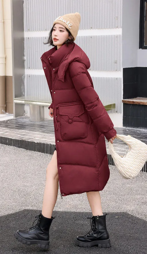 Women's Relaxed-Fit Mid-Length Quilted Puffer Coat