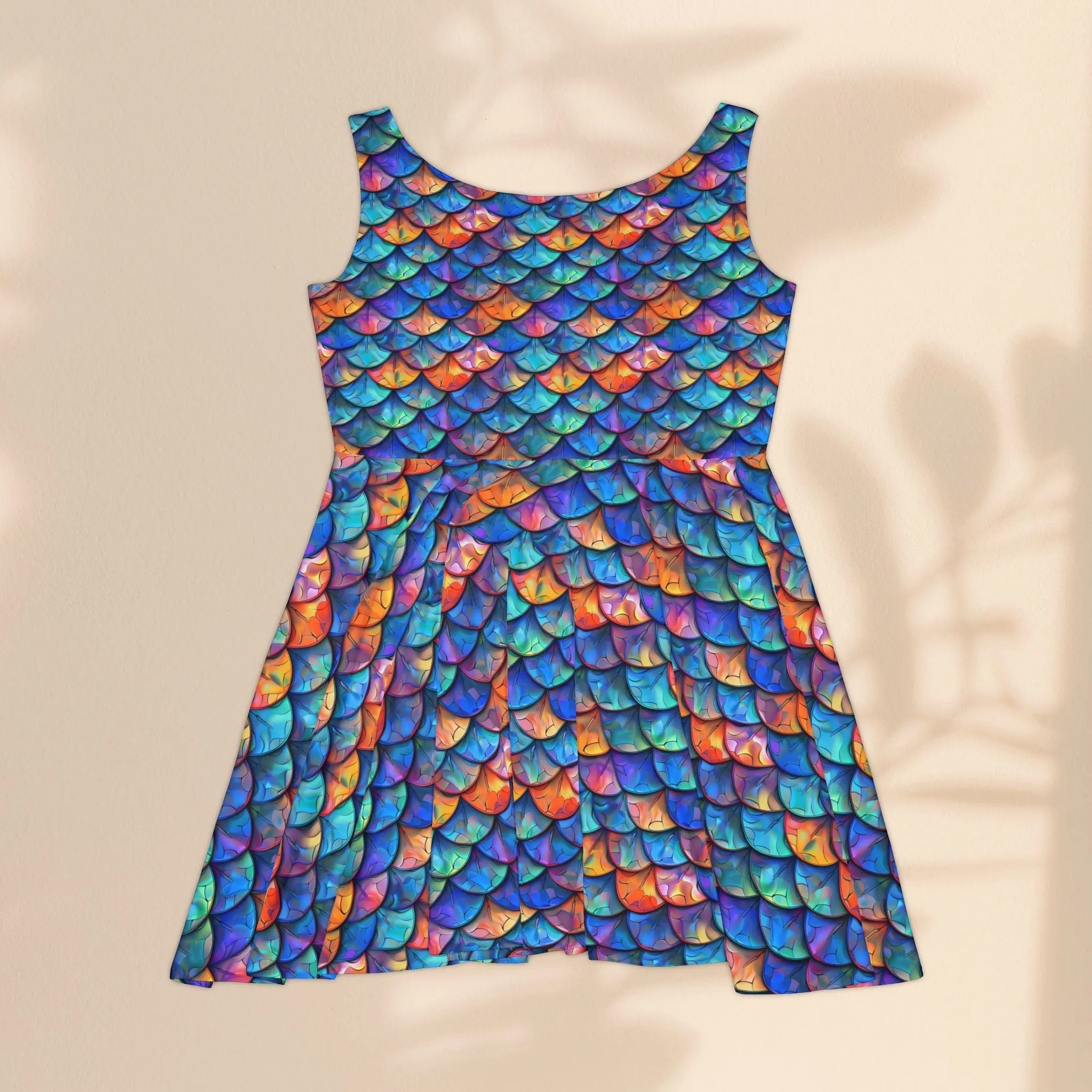 Women's Skater Dress  - Colorful Mermaid