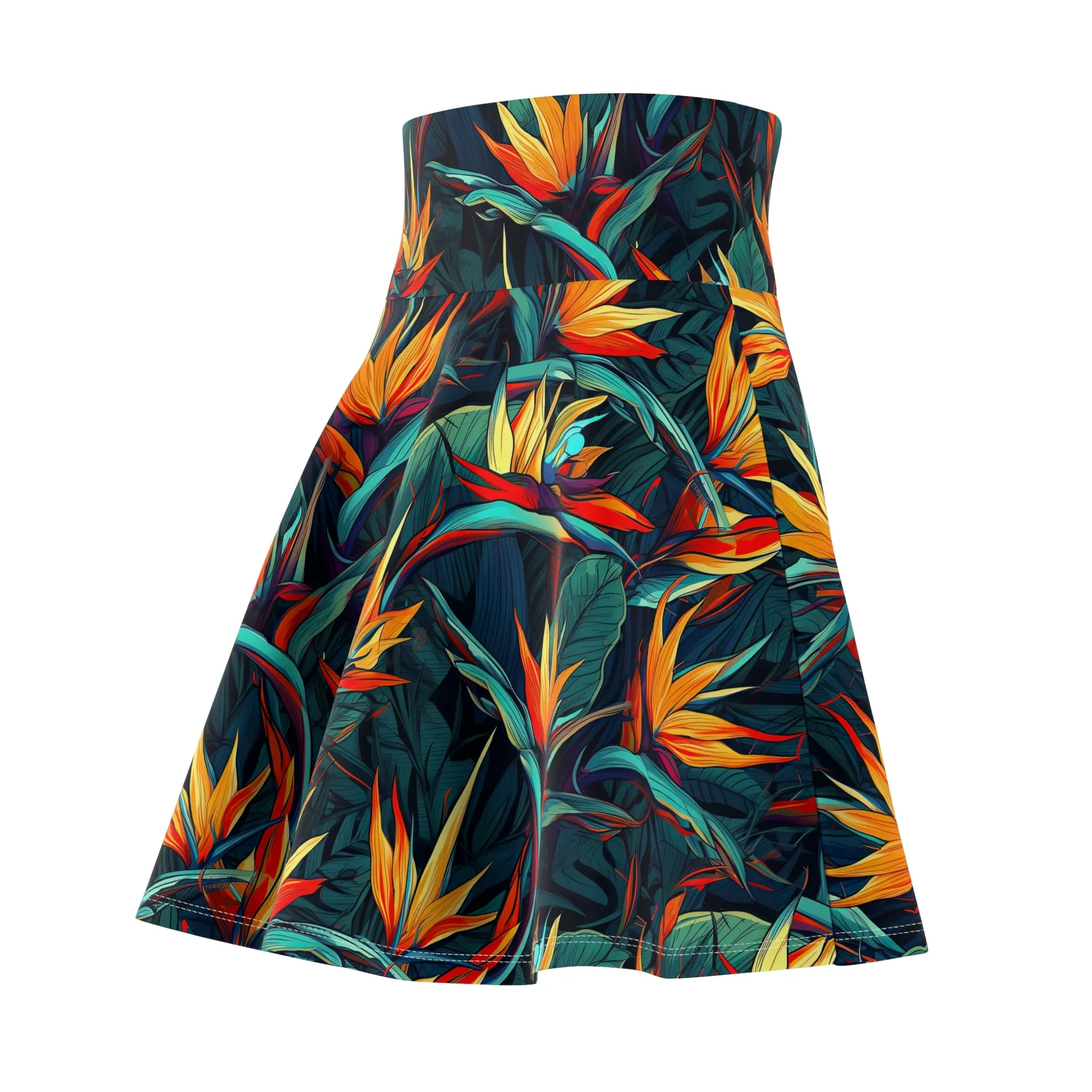 Women's Skater Skirt - Bird of Paradise