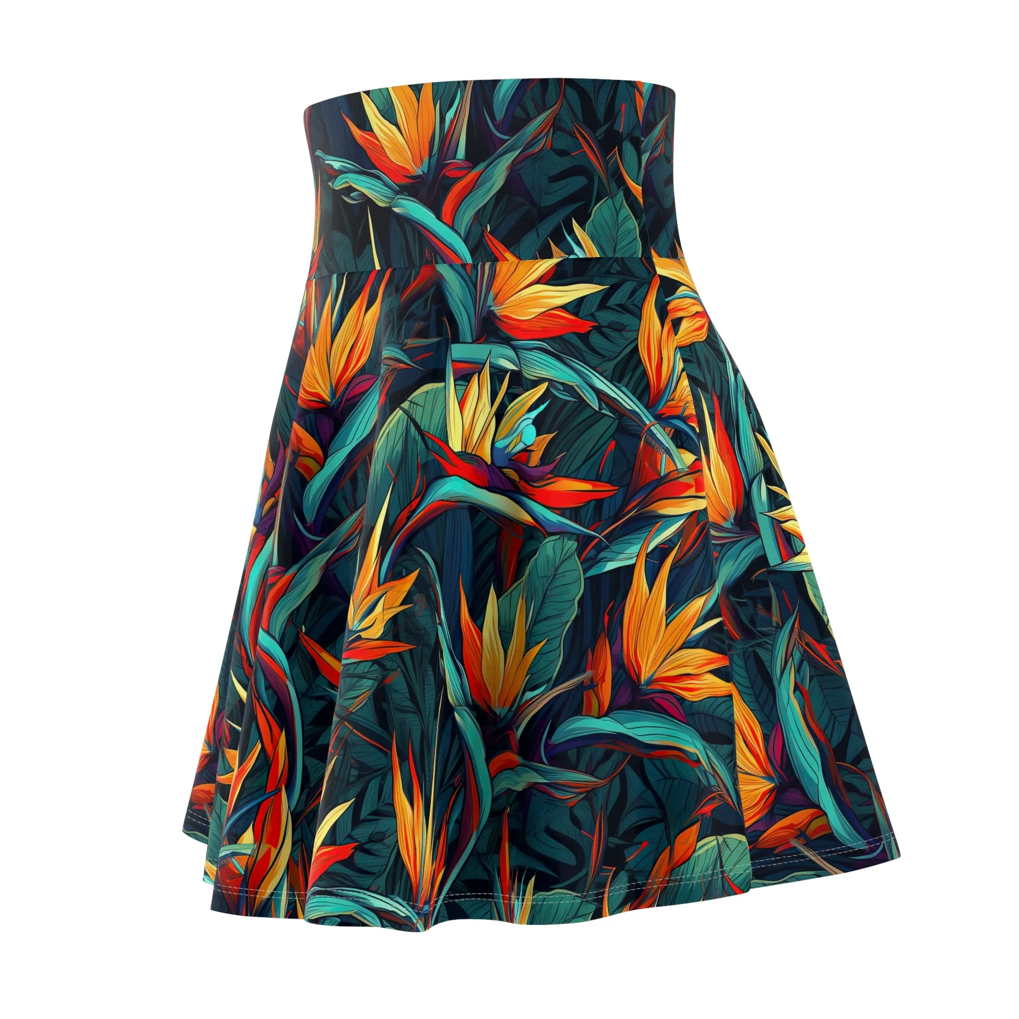Women's Skater Skirt - Bird of Paradise
