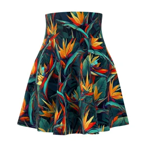 Women's Skater Skirt - Bird of Paradise