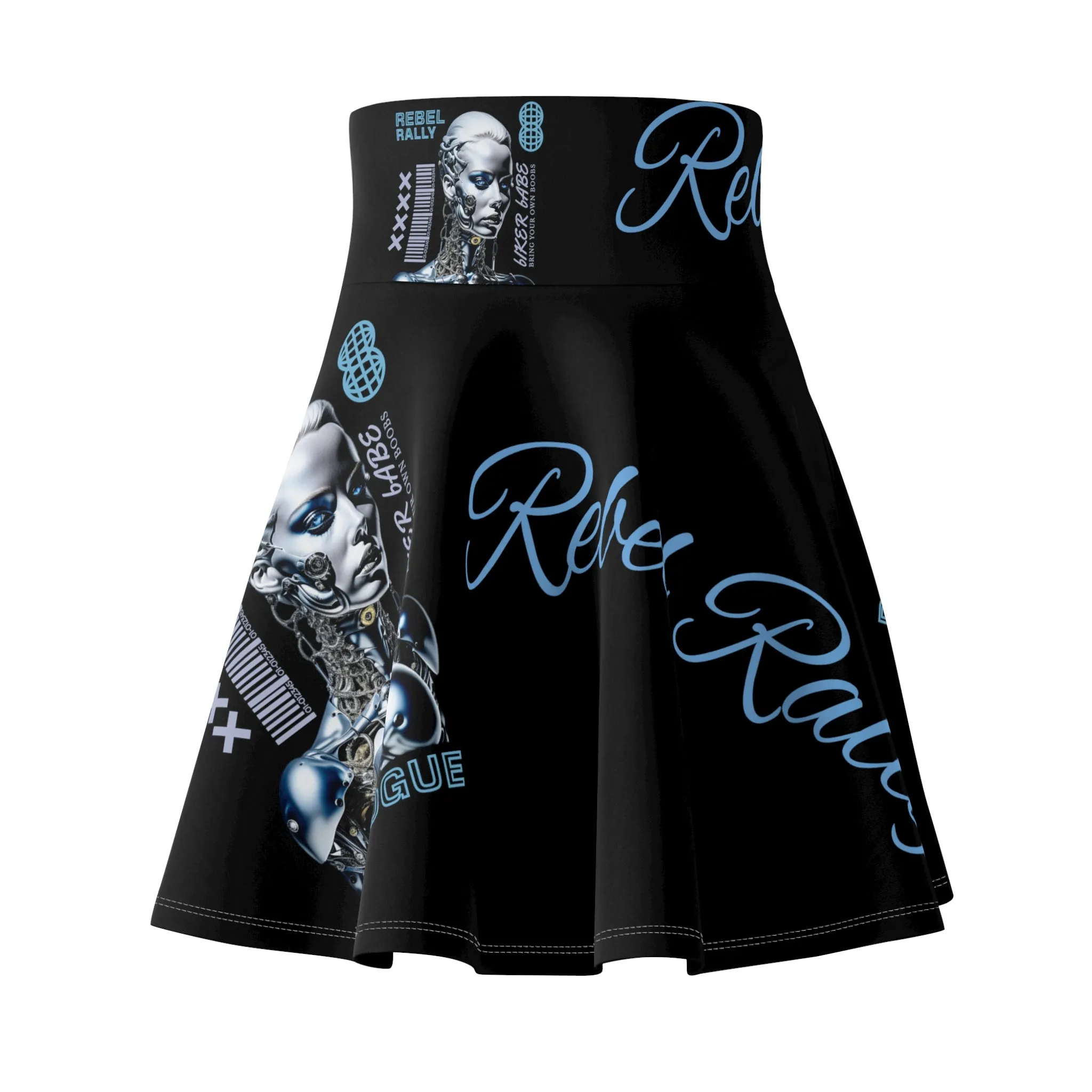 Women's Skater Skirt Rogue Black (AOP)