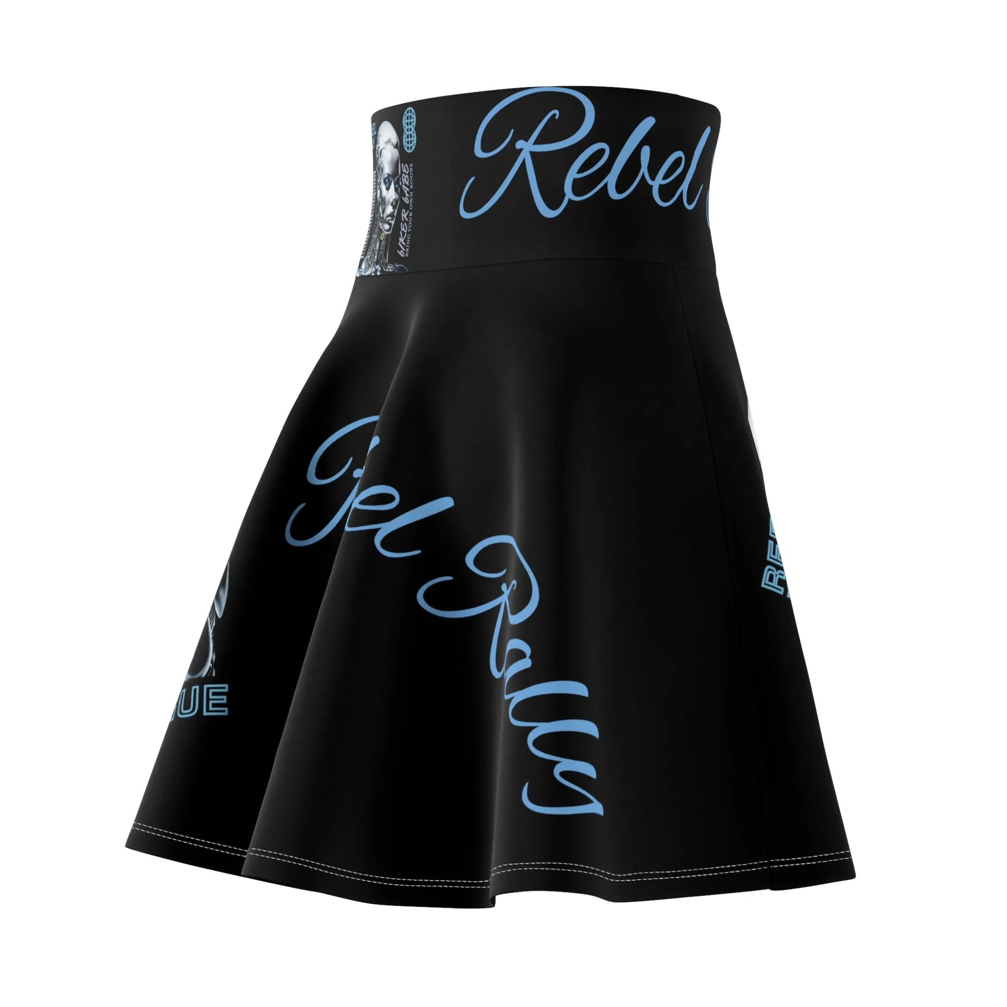 Women's Skater Skirt Rogue Black (AOP)