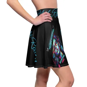 Women's Skater Skirt Rogue Black (AOP)