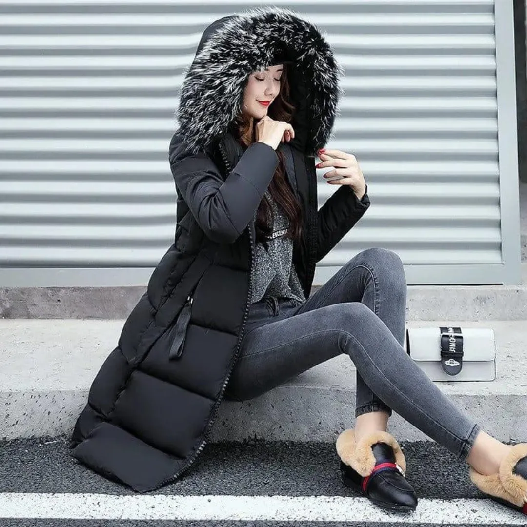 Women's Warm Winter Long Puffer Hooded Jacket | Stylish