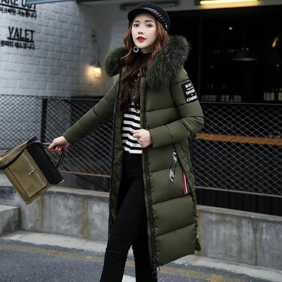 Women's Warm Winter Long Puffer Hooded Jacket | Stylish