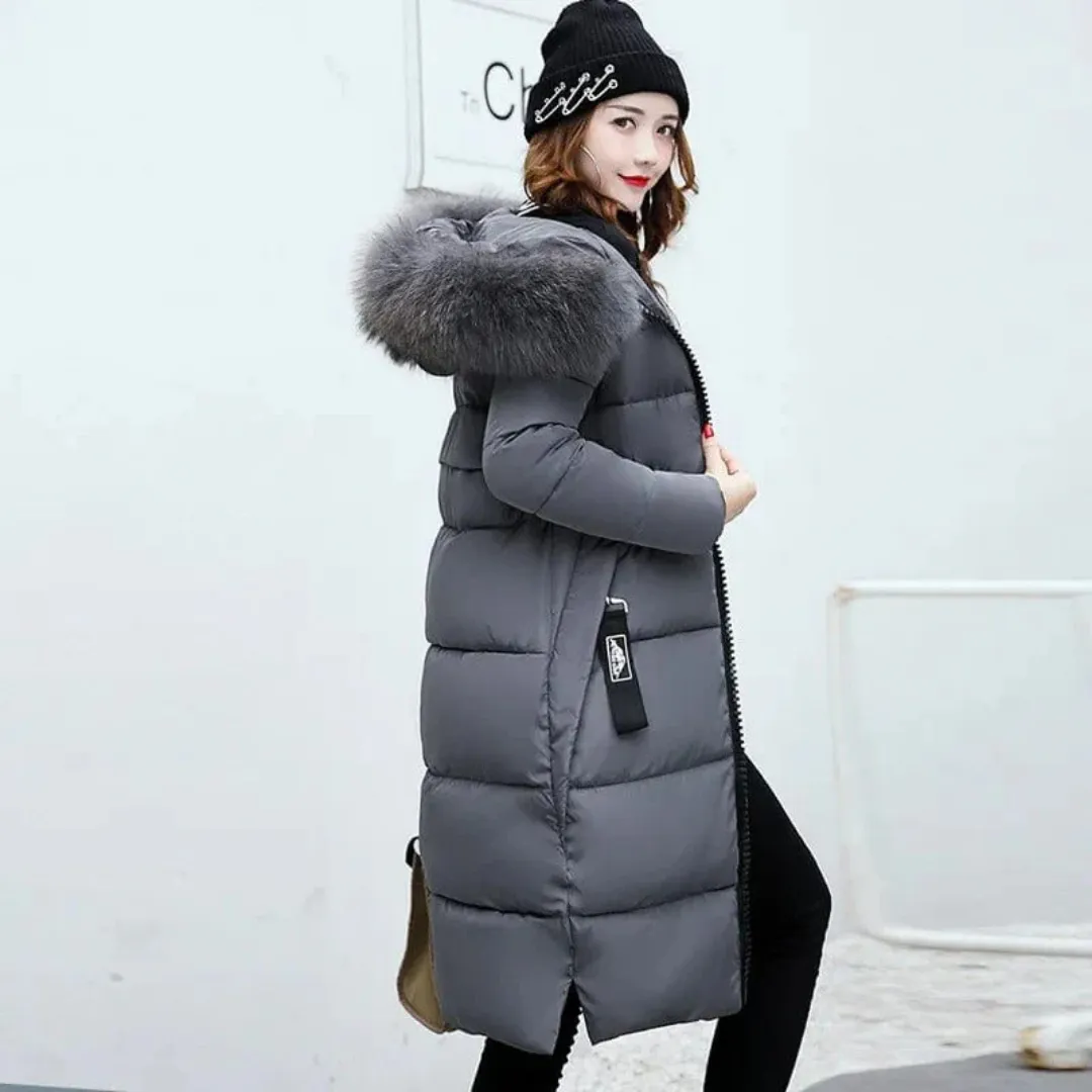 Women's Warm Winter Long Puffer Hooded Jacket | Stylish