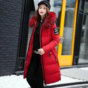 Women's Warm Winter Long Puffer Hooded Jacket | Stylish