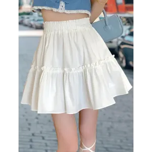 Y2K High Waist Preppy Style Skirt with Fun Patchwork Detail
