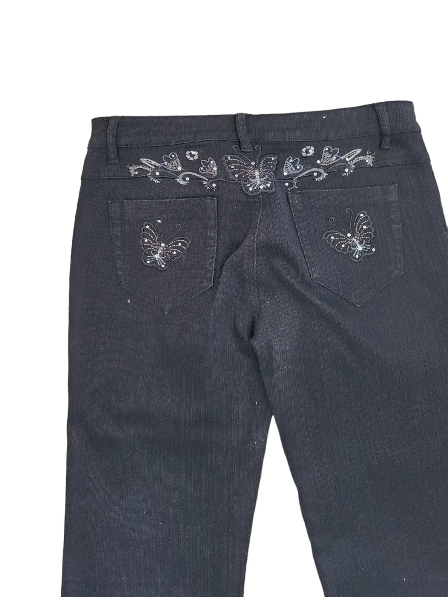 Y2k mcbling butterflies cropped trousers