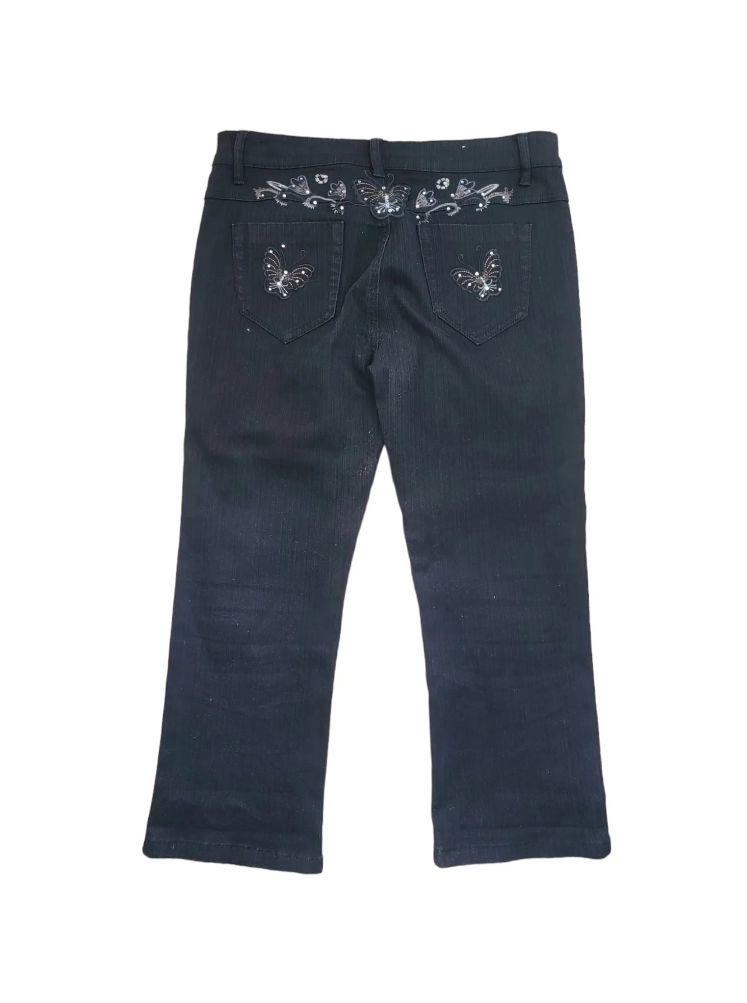 Y2k mcbling butterflies cropped trousers
