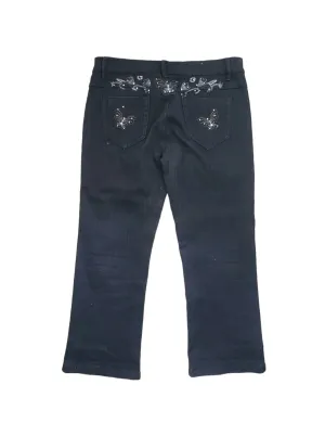 Y2k mcbling butterflies cropped trousers