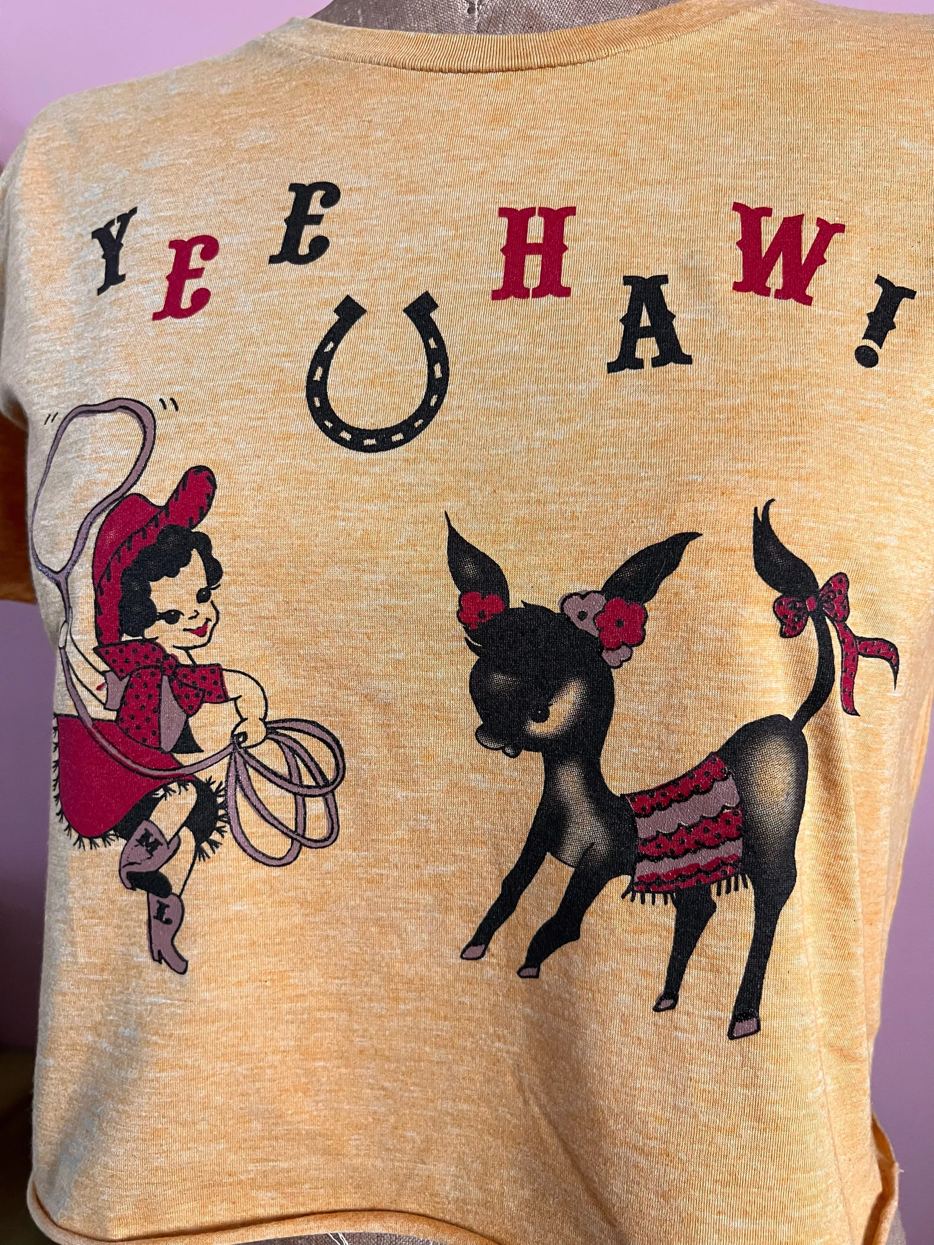 YEE HOW CROPPED TEE *MUSTARD