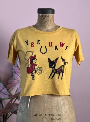 YEE HOW CROPPED TEE *MUSTARD